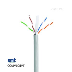 Cable U/UTP Categoria 6, verificado ETL, GigaSPEED XL® 1071E, color gris oscuro, CMR, 4 pares, 23AWG, caja por 1000 ft