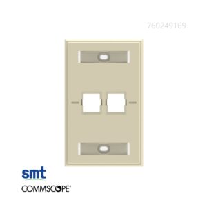 Face Plate 2 ptos color ivory