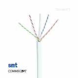 Cable U/UTP Categoria 6A, verificado ETL, Anatel, GigaSPEED X10D® 3091B, color blanco, LSZH, 4 pares, 23AWG, carrete por 1000 ft