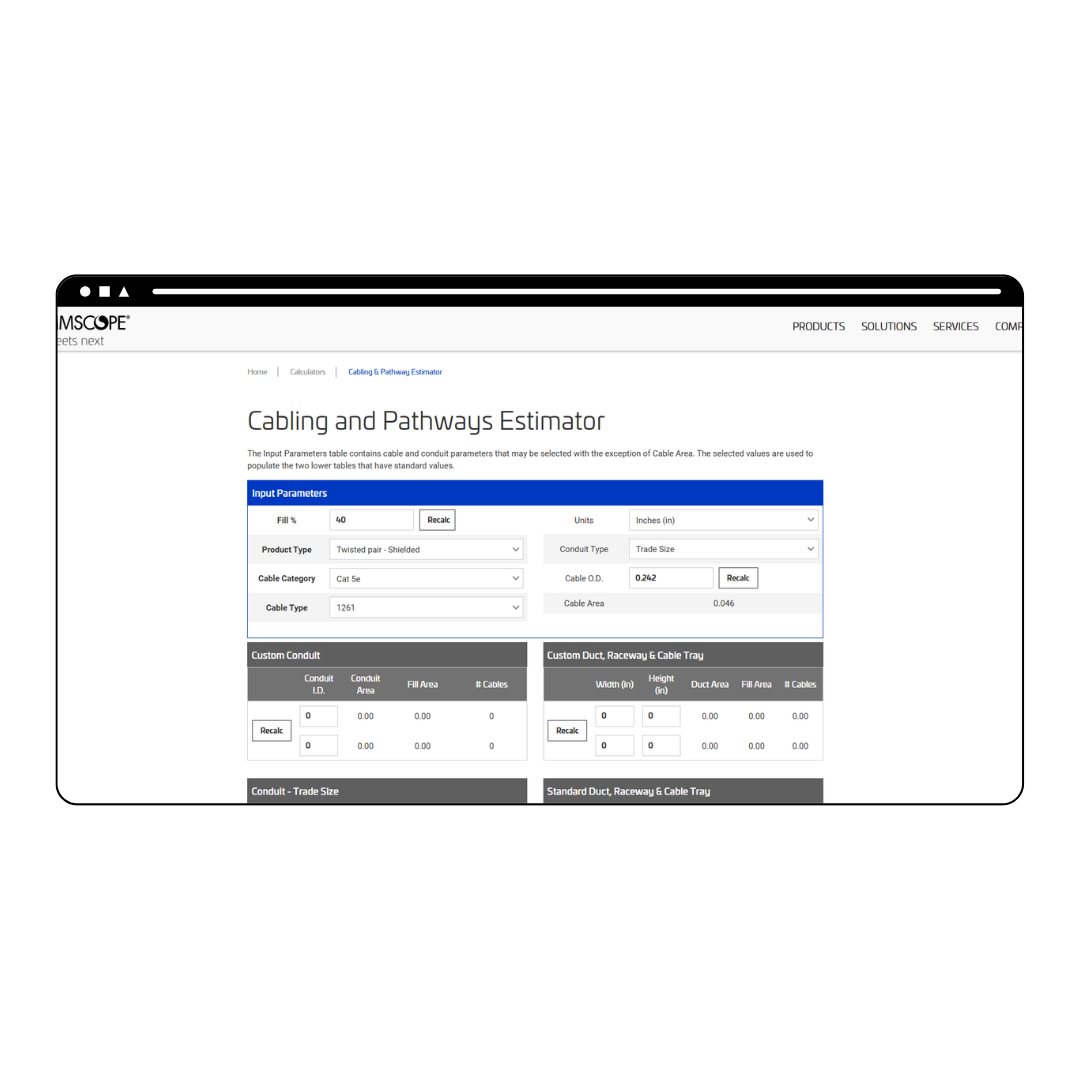Herramientas digitales de CommScope disponibles en SMT para optimizar proyectos de conectividad, fibra óptica y redes estructuradas.