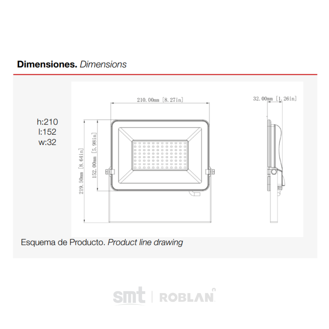 MHL F_Low_reflector_lampara_pryector_smt_roblan