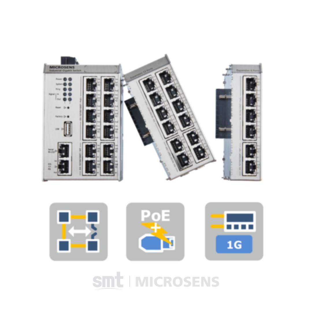 Switch modular de línea Profi industrial PoE+ de 13 puertos GbE (4)